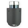 Nierdzewna końcówka wydechu tłumika Fmic.Pro Typ II carbon matowy czarna średnica 89mm montażowa 60mm-2