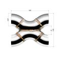 Spawany X-Pipe FMIC.Pro 57mm stal nierdzewna 304 FP-XPIPE-57-57 319,00 zł-2