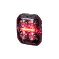 Lampa Ostrzegawcza Pozycyjna LED Purelux Ultra Slim Square Biała / Czerwona 12V 24V 60mm 8W HS12365 180,00 zł-1
