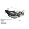 Uniwersalna końcówka tłumika okrągła 80mm długość 260mm średnica montażowa 55mm N2-13-1/55 362,00 zł-2