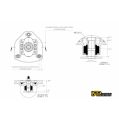 IRP regulowane płyty camber caster do seryjnych sprężyn M14x1.5 BMW E30 E34-2