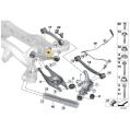 IRP aluminiowe regulowane tylne drążki prowadzące z łożyskami Fluro Motorsport BMW E8x E9x F2x F3x Złote-4