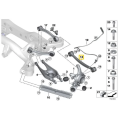 IRP Aluminiowe tylne regulowane wahacze zbieżności z łożyskami Motorsport BMW E8x E9x bez modeli M Szare-4