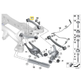 IRP aluminiowe regulowane tylne wahacze camber z łożyskami Motorsport do BMW E8x E9x złote-5