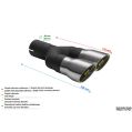 Uniwersalna końcówka tłumika okrągła 60mm długość 170mm średnica montażowa 50mm N2-53/50 226,00 zł-2
