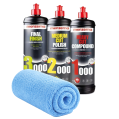 MENZERNA Zestaw Past Polerskich 1000 2000 3000 3x250ml + Ściereczka z Mikrofibry Korekta Lakieru MENZERNA-SET-002 107,90 zł-1