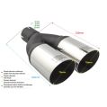Uniwersalna końcówka tłumika okrągła 76mm długość 230mm średnica montażowa 65mm N2-76*/65 311,01 zł-2