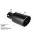 Uniwersalna końcówka tłumika okrągła 80mm długość 120mm średnica montażowa 50mm NBL1-80RS*/50 256,00 zł-2
