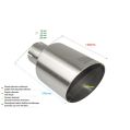 Uniwersalna końcówka tłumika okrągła 100mm długość 120mm średnica montażowa 50mm NS1-101*/50 163,00 zł-2