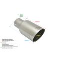 Uniwersalna końcówka tłumika okrągła 90mm długość 120mm średnica montażowa 55mm NS1-90-1*/55 150,00 zł-2
