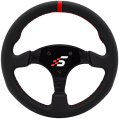 Profesjonalna Skórzana Kierownica Wyścigowa Okrągła 330mm SIMAGIC Symulator Simracing SZ5P330RKLEATHER 329,00 zł-1