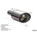 Uniwersalna końcówka tłumika okrągła 100mm długość 150mm średnica montażowa 50mm N1-60/50 281,01 zł-2