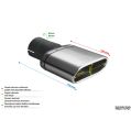 Uniwersalna końcówka tłumika owalna 167×60mm długość 200mm średnica montażowa 45mm N1-50D*/45 271,01 zł-2