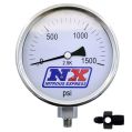 4 Inch Nitrous Pressure Gauge (Liquid Filled) with 6AN Adapter Nitrous Expresss NX 15542 USA-NX-15542 430,00 zł-1