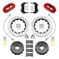 Wilwood 140-18075-DR Forged Narrow Superlite 4R Big Brake Rear Brake Kit For OE Parking Brake 13.5 Drilled Rotor Red-2