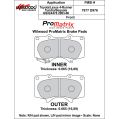 Klocki hamulcowe Wilwood 150-10-D0976K BP-10 D976 Street Performance Racing Pads .665 USA-WIL-150-10-D0976K 500,00 zł-2