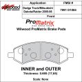 Klocki hamulcowe Wilwood 150-10-D1084K BP-10 D1084 Street Performance Racing Pads .695 USA-WIL-150-10-D1084K 450,00 zł-2