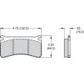 Klocki hamulcowe Wilwood 150-40-10416K BP-40 10416 High-Temperature Racing Pads .65 USA-WIL-150-40-10416K 1 099,99 zł-2