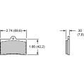 Klocki hamulcowe Wilwood 150-8733-2 BP-10 6208 Street Performance Racing Pads .30 USA-WIL-150-8733-2 299,98 zł-2