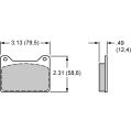 Klocki hamulcowe Wilwood 150-8813K BP-10 7912 Street Performance Racing Pads .49 USA-WIL-150-8813K 450,00 zł-2