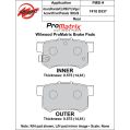 Klocki hamulcowe Wilwood 150-D0537K PM ProMatrix D537 Street Performance Racing Pads .58 USA-WIL-150-D0537K 400,00 zł-2
