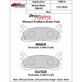 Klocki hamulcowe Wilwood 150-D0636K PM ProMatrix D636 Street Performance Racing Pads .49 USA-WIL-150-D0636K 400,00 zł-2