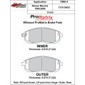 Klocki hamulcowe Wilwood 150-D0653K PM ProMatrix D653 Street Performance Racing Pads .67 USA-WIL-150-D0653K 450,00 zł-2
