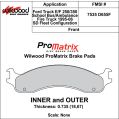 Klocki hamulcowe Wilwood 150-D0655FK PM ProMatrix D655F Street Performance Racing Pads .735 USA-WIL-150-D0655FK 649,99 zł-2