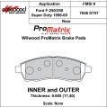Klocki hamulcowe Wilwood 150-D0757K PM ProMatrix D727 Street Performance Racing Pads .685 USA-WIL-150-D0757K 450,00 zł-2