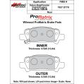 Klocki hamulcowe Wilwood 150-D0770K PM ProMatrix D770 Street Performance Racing Pads .545 USA-WIL-150-D0770K 450,00 zł-2