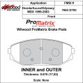 Klocki hamulcowe Wilwood 150-D0793K PM ProMatrix D793 Street Performance Racing Pads .67 USA-WIL-150-D0793K 450,00 zł-2