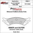 Klocki hamulcowe Wilwood 150-D0802K PM ProMatrix D802 Street Performance Racing Pads .655 USA-WIL-150-D0802K 450,00 zł-2