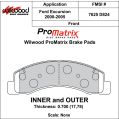 Klocki hamulcowe Wilwood 150-D0824K PM ProMatrix D824 Street Performance Racing Pads .70 USA-WIL-150-D0824K 599,99 zł-2