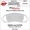 Klocki hamulcowe Wilwood 150-D0833K PM ProMatrix D833 Street Performance Racing Pads .65 USA-WIL-150-D0833K 549,99 zł-2