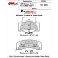 Klocki hamulcowe Wilwood 150-D0845K PM ProMatrix D845 Street Performance Racing Pads .67 USA-WIL-150-D0845K 500,00 zł-2