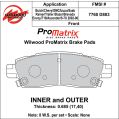 Klocki hamulcowe Wilwood 150-D0883K PM ProMatrix D883 Street Performance Racing Pads .69 USA-WIL-150-D0883K 500,00 zł-2