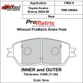 Klocki hamulcowe Wilwood 150-D0906AK PM ProMatrix D906A Street Performance Racing Pads .685 USA-WIL-150-D0906AK 450,00 zł-2