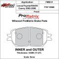 Klocki hamulcowe Wilwood 150-D0908K PM ProMatrix D908 Street Performance Racing Pads .68 USA-WIL-150-D0908K 450,00 zł-2
