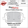 Klocki hamulcowe Wilwood 150-D0923K PM ProMatrix D923 Street Performance Racing Pads .66 USA-WIL-150-D0923K 500,00 zł-2