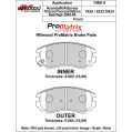 Klocki hamulcowe Wilwood 150-D0924K PM ProMatrix D924 Street Performance Racing Pads .665 USA-WIL-150-D0924K 500,00 zł-2
