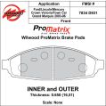 Klocki hamulcowe Wilwood 150-D0931K PM ProMatrix D931 Street Performance Racing Pads .65 USA-WIL-150-D0931K 599,99 zł-2
