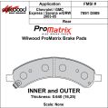 Klocki hamulcowe Wilwood 150-D0989K PM ProMatrix D989 Street Performance Racing Pads .76 USA-WIL-150-D0989K 699,99 zł-2