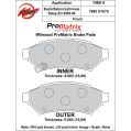 Klocki hamulcowe Wilwood 150-D1075K PM ProMatrix D1075 Street Performance Racing Pads .67 USA-WIL-150-D1075K 500,00 zł-2