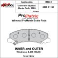 Klocki hamulcowe Wilwood 150-D1159K PM ProMatrix D1159 Street Performance Racing Pads .64 USA-WIL-150-D1159K 549,99 zł-2