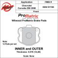 Klocki hamulcowe Wilwood 150-D1185K PM ProMatrix D1185 Street Performance Racing Pads .57 USA-WIL-150-D1185K 1 499,99 zł-2