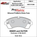Klocki hamulcowe Wilwood 150-D1268K PM ProMatrix D1268 Street Performance Racing Pads .79 USA-WIL-150-D1268K 649,99 zł-2