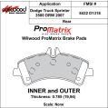Klocki hamulcowe Wilwood 150-D1318K PM ProMatrix D1318 Street Performance Racing Pads .785 USA-WIL-150-D1318K 699,99 zł-2