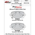 Klocki hamulcowe Wilwood 150-D1326K PM ProMatrix D1326 Street Performance Racing Pads .66 USA-WIL-150-D1326K 400,00 zł-2