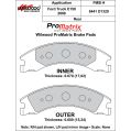 Klocki hamulcowe Wilwood 150-D1329K PM ProMatrix D1329 Street Performance Racing Pads .67 .60 USA-WIL-150-D1329K 649,99 zł-2