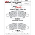 Klocki hamulcowe Wilwood 150-D1367K PM ProMatrix D1367 Street Performance Racing Pads .71 USA-WIL-150-D1367K 649,99 zł-2